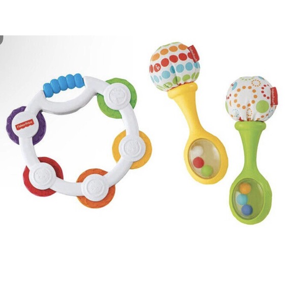 FisherPrice Other 235 Nwt Fisherprice Tambourine Maracas Gift Set